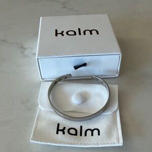 Magnetic Therapy menopause relief Cuff Bracelet - Silver